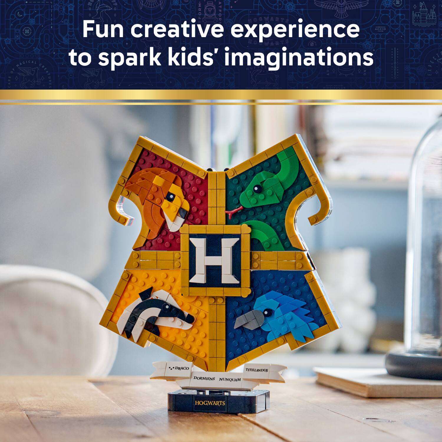 MAGICAL CREATURES  
Fun creative experience to spark kids' imaginations  
DRACO TITILLANDUS DORMIENS NUNQUAM  
HOGWARTS