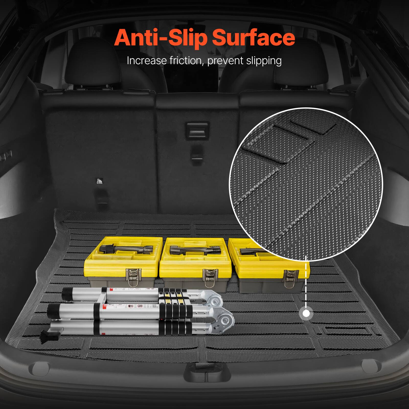 Anti-Slip Surface  
Increase friction, prevent slipping
