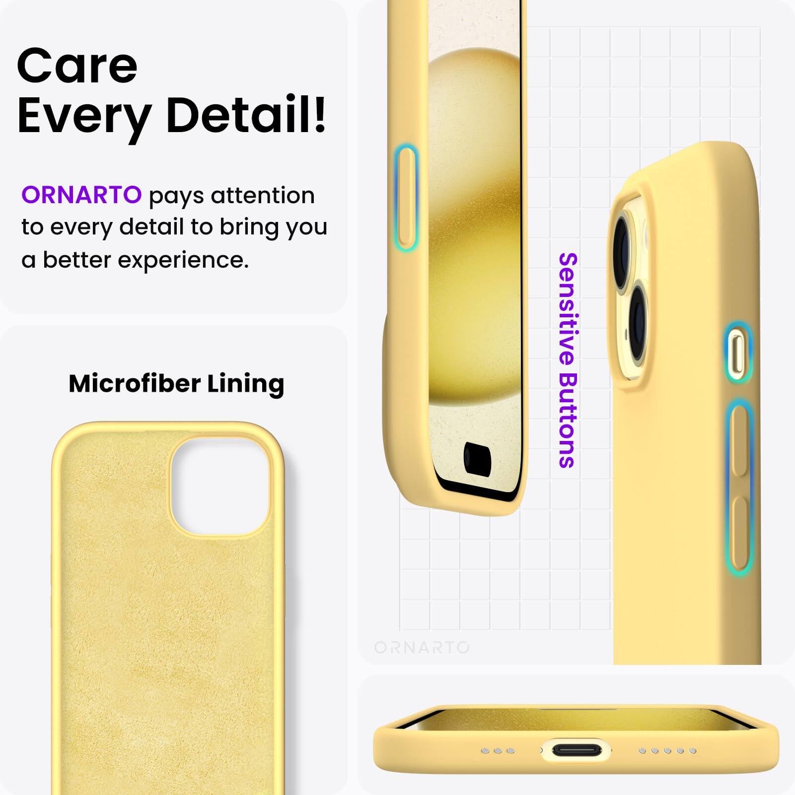 Care Every Detail! ORNARTO pays attention to every detail to bring you a better experience. Microfiber Lining Sensitive Buttons ORNARTO