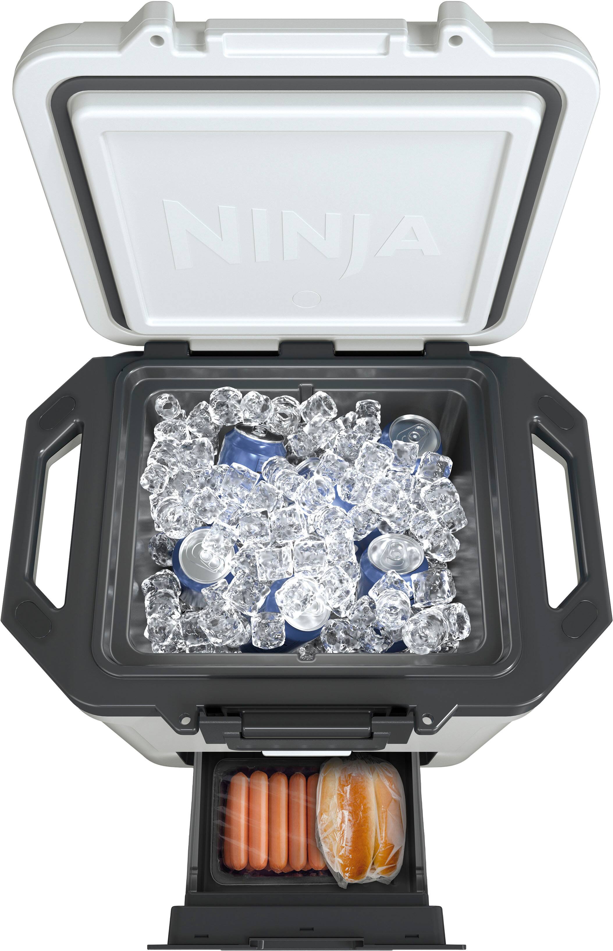 Alt View 18. Ninja - FrostVault 30qt Hard Cooler with Dry Zone - Cloud White.