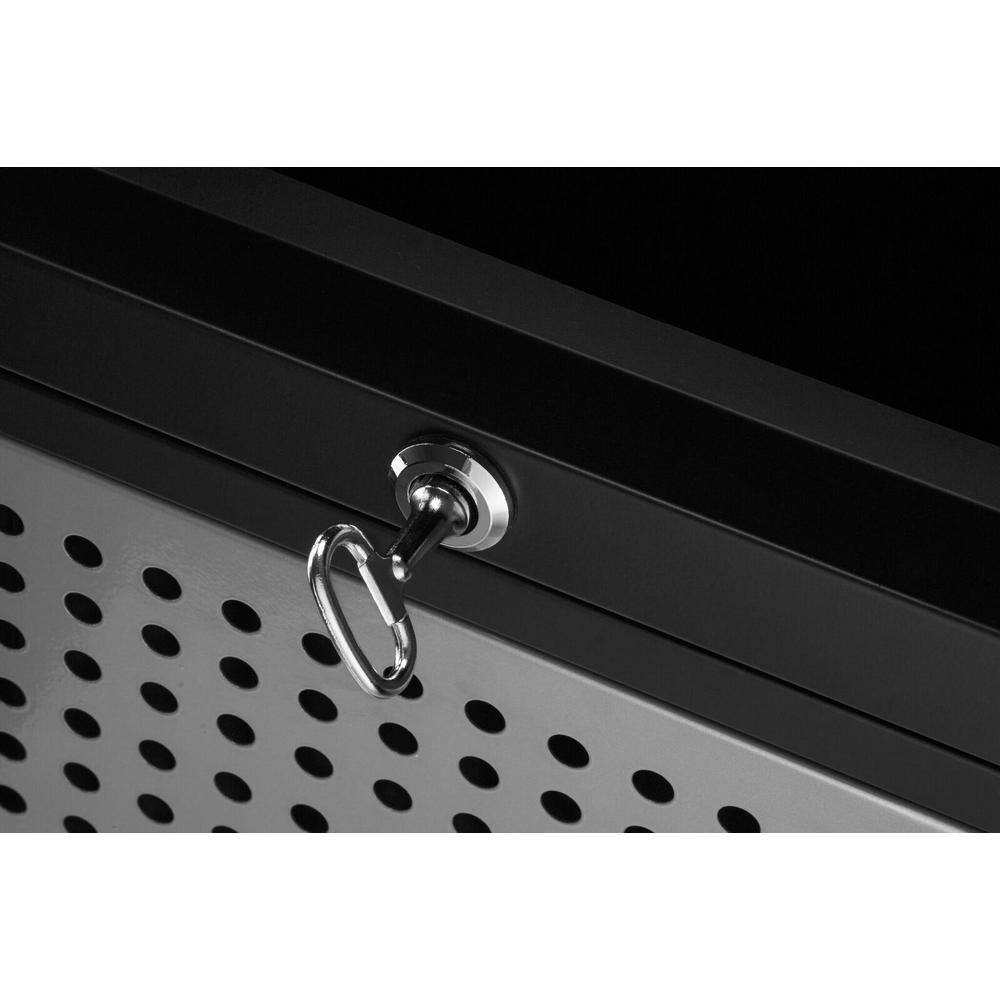 Alt View 1. Alpine Industries - 40 Gallon Steel Outdoor Trash Can with Insert Liner and Dome Lid with Ashtray Urn - Silver.