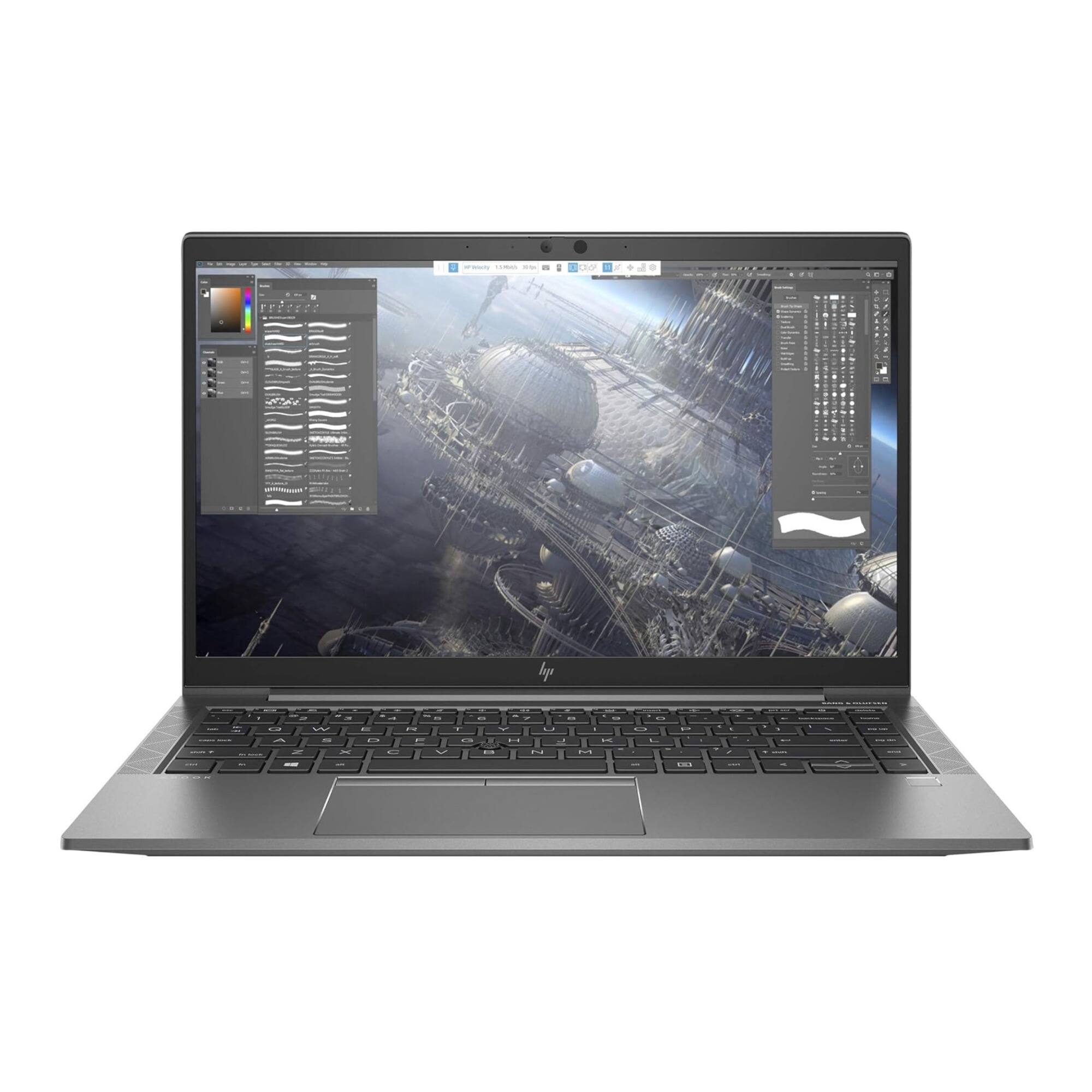 Angle. HP - HP ZBook Firefly G7 FHD 14-Inch Laptop i5-10310U 32GB RAM 512GB SSD Win 11 Pro - Silver.