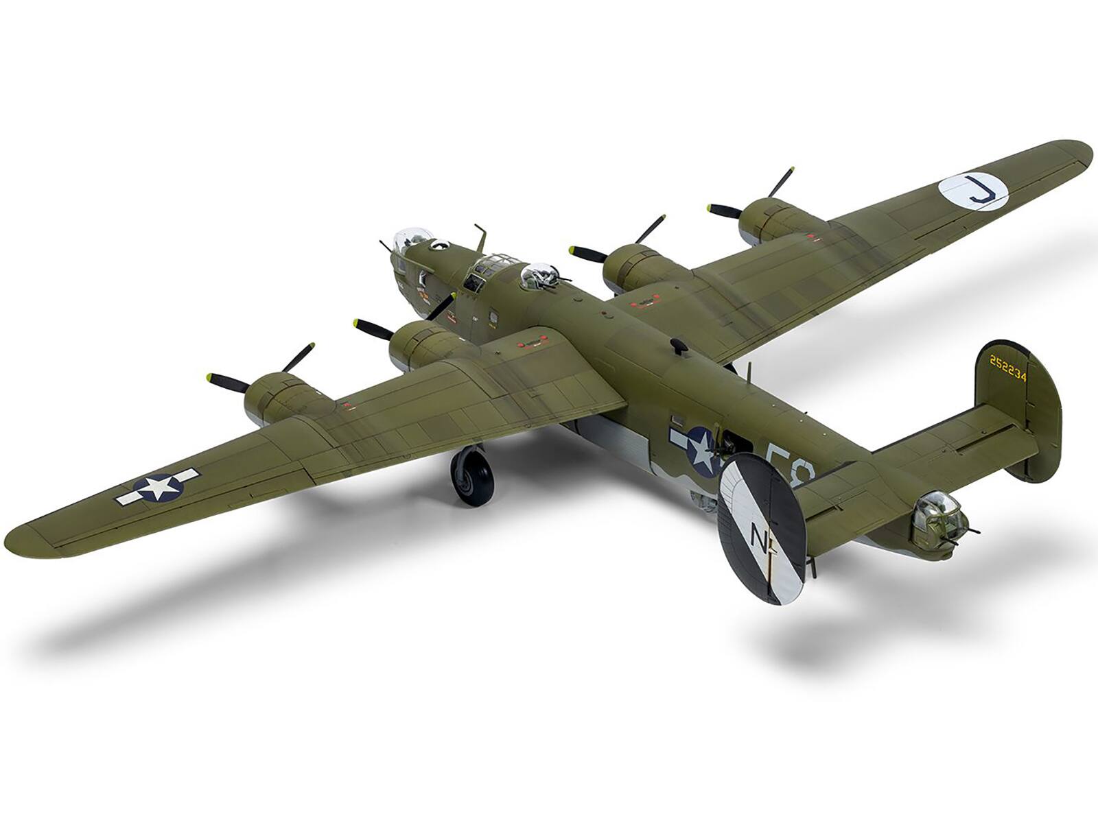 Back. Airfix - Level 3 Model Kit Consolidated B-24H Liberator Bomber Aircraft with 2 Scheme Options 1/72 Plastic Model Kit by Airfix - Multi.