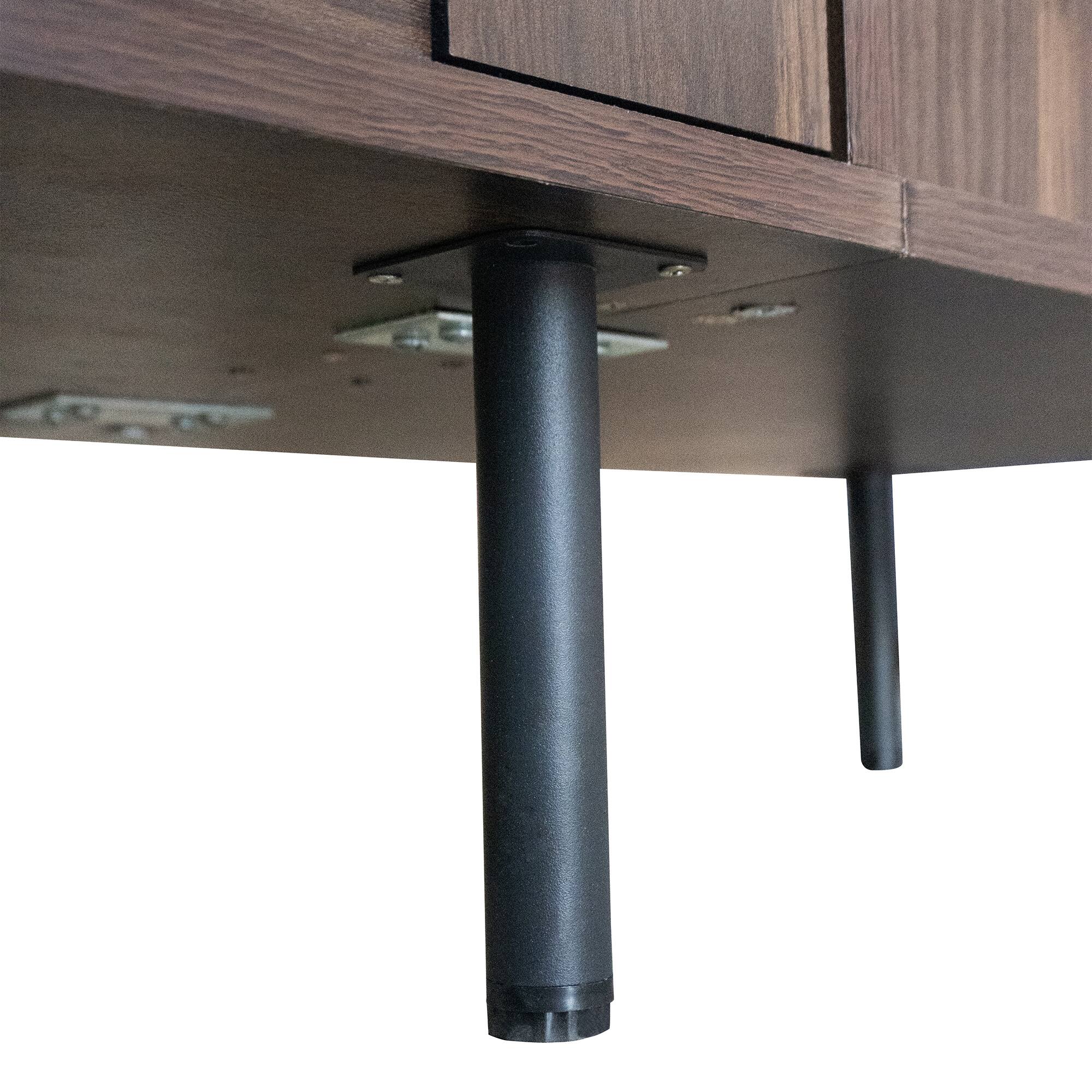 Alt View 6. Spaco - Spaco 78 " Modern TV Stand for 65+ Inch TVs, TV Console with Storage Cabinets for Living Room, Entertainment Center - Walnut.