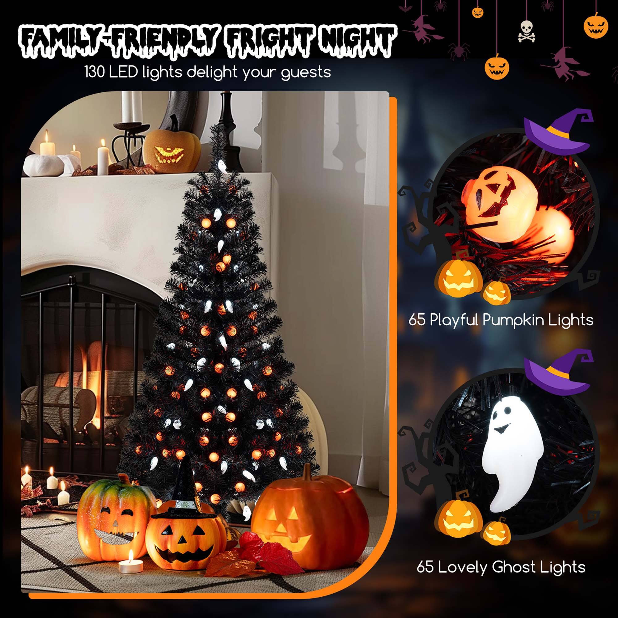 FAMILY FRIENDLY FRIGHT NIGHT

130 LED lights delight your guests

65 Playful Pumpkin Lights

65 Lovely Ghost Lights