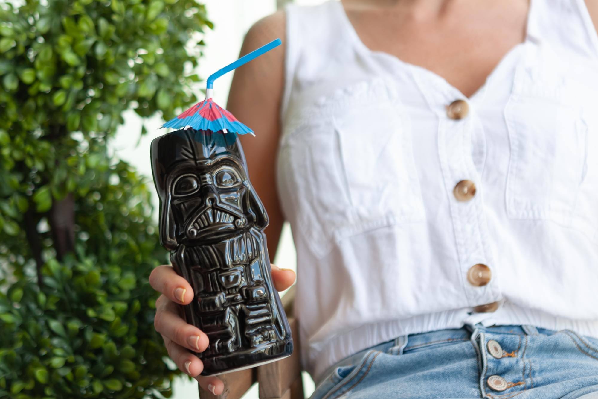 Alt View 4. Star Wars - Geeki Tikis Star Wars Darth Vader Mug | Ceramic Tiki Style Cup | Holds 14 Ounces - Black.
