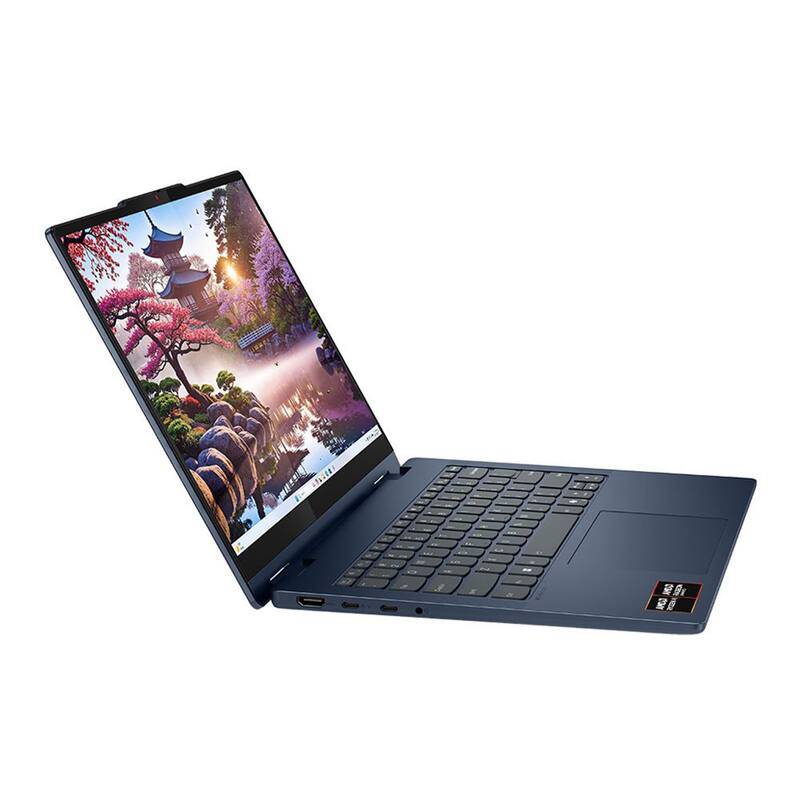 Alt View 7. Lenovo - Lenovo IdeaPad 5 14" WUXGA Touch 2-in-1 Laptop,Ryzen AI 5 340,16GB RAM,512GB SSD+160GB Dock Set,Wi-Fi 7,Win 11 Pro,Blue - Blue.