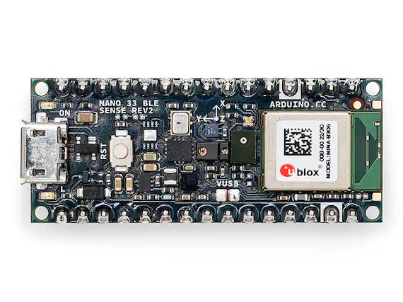 NANO 33 BLE SENSE REV2
ARDUINO CC
MODEL: NINA-8306
u-blox
7300 M
RST
VUSB
ON