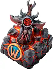 Front. SteelSeries - Artisan Keycap World of Warcraft Edition - Lava Red.