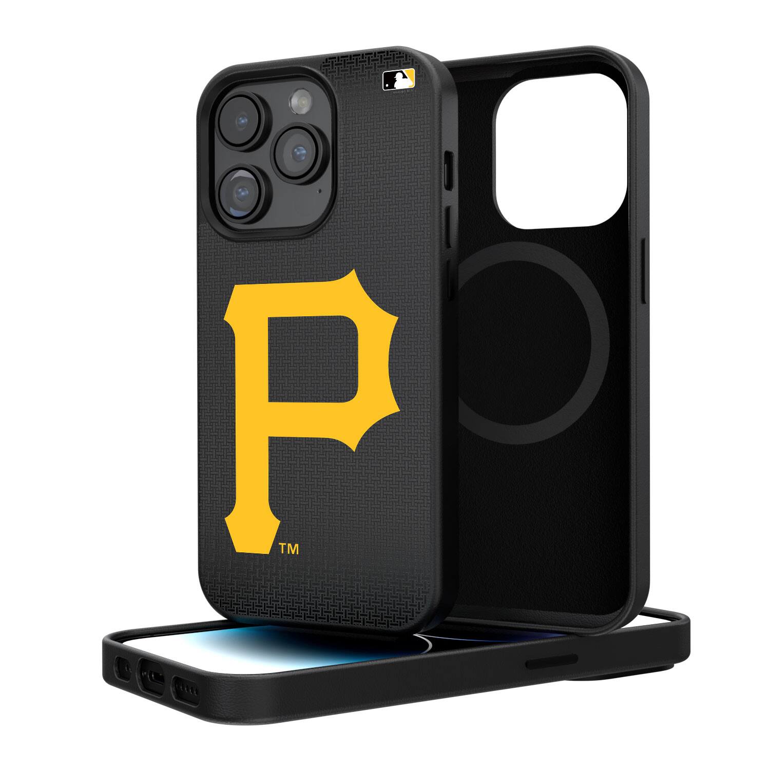Keyscaper - MLB - Pittsburgh Pirates Linen Logo iPhone Magnetic Bump Case - 15 - Black price history on PriceWatchPro
