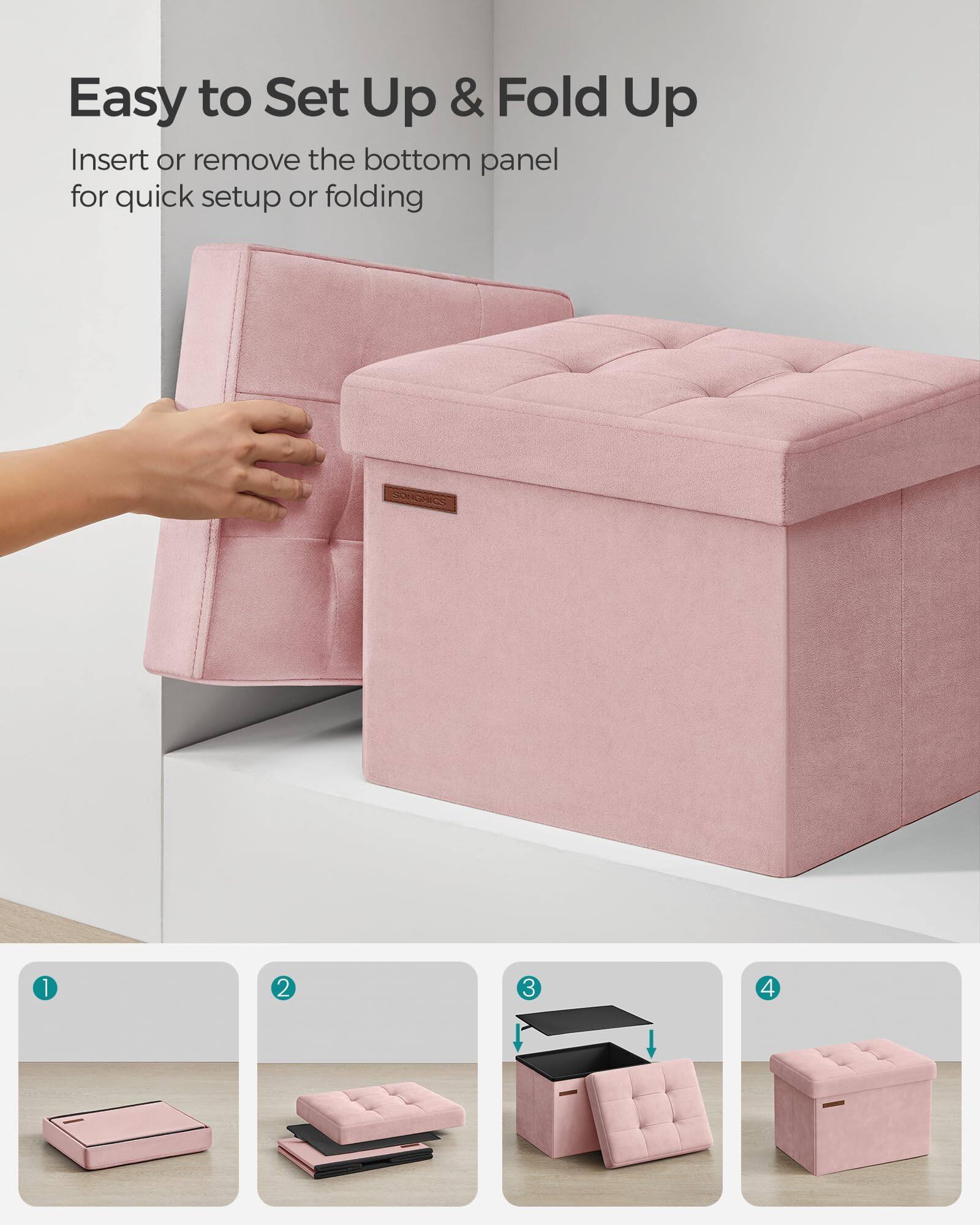 Easy to Set Up & Fold Up  
Insert or remove the bottom panel for quick setup or folding