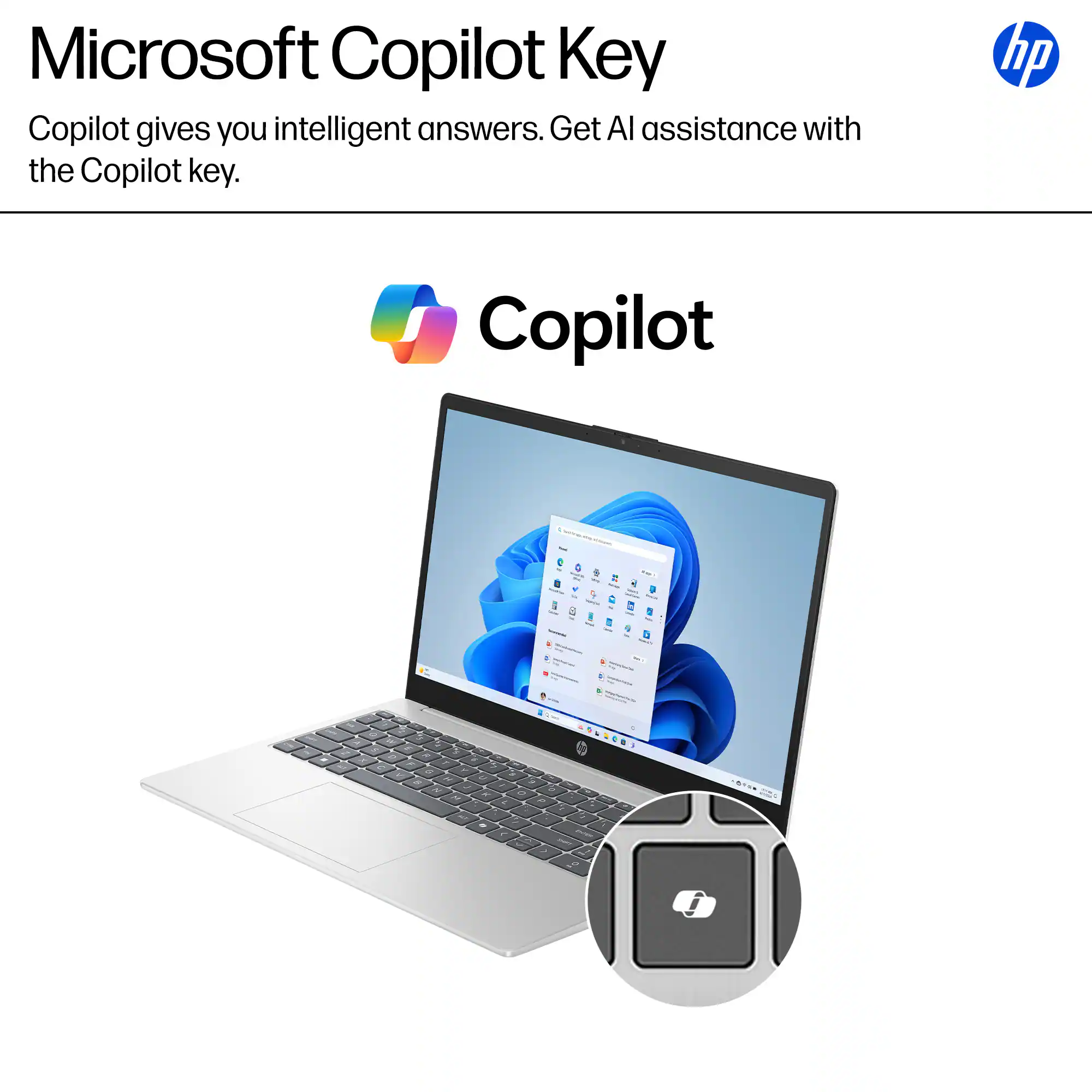 Microsoft Copilot Key, Copilot gives you intelligent answers. Get AI assistance with the Copilot key. HP Copilot.