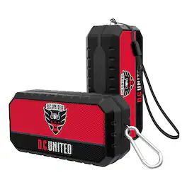 Keyscaper - D.C. United Endzone Water-Resistant Bluetooth Speaker - Multicolor