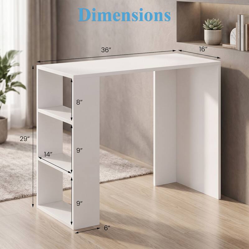 Dimensions: 36" x 16" x 8" x 29" x 14" x 9" x 9" x 6"