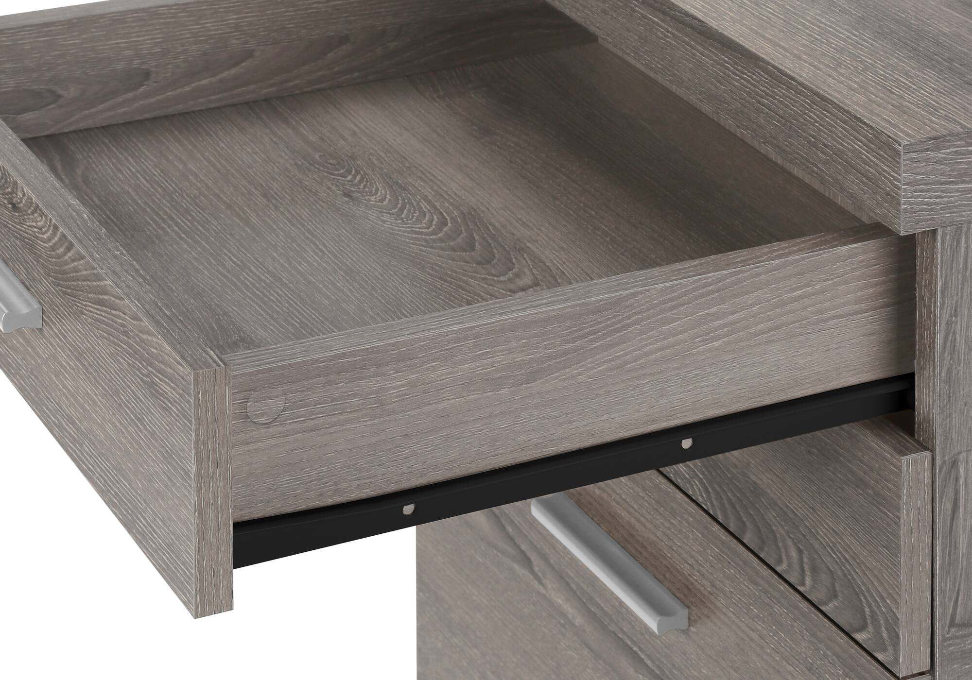 Left. APRILSOUL - Rolling Mobile File Cabinet Storage Drawers Printer Stand Office Work Brown Laminate Contemporary.