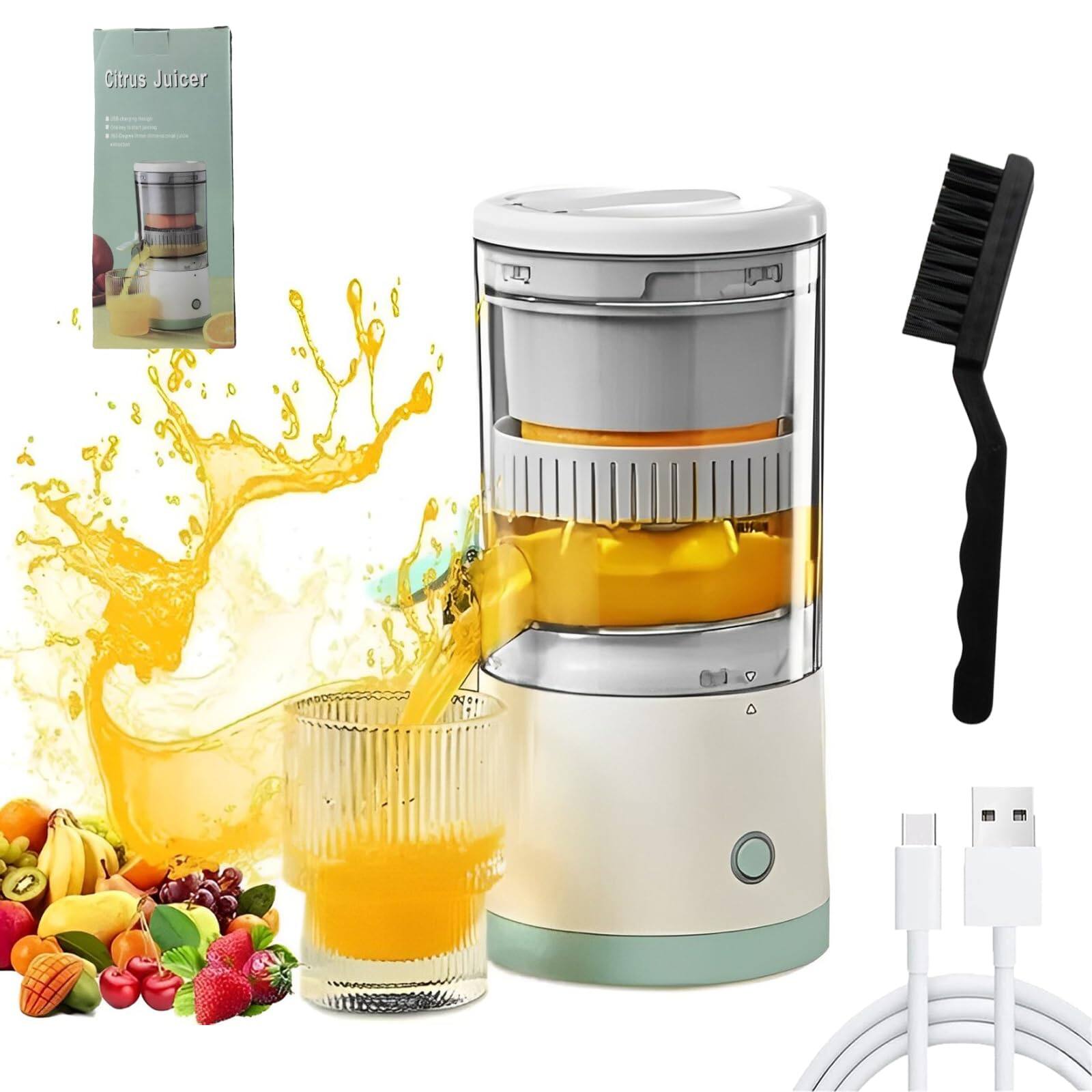 Citrus Juicer

- Easy to use
- Compact design
- Durable materials
- USB charging
- Comes with cleaning brush