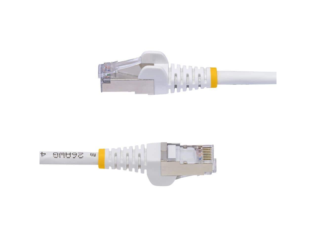 StarTech.com - StarTech 100ft CAT6a Ethernet Cable, 10GbE, 100W PoE++, Shielded, LSZH, 27AWG, 500MHz, White