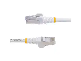 StarTech.com - StarTech 100ft CAT6a Ethernet Cable, 10GbE, 100W PoE++, Shielded, LSZH, 27AWG, 500MHz, White