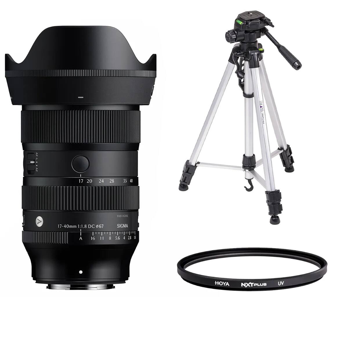 CAV MA  
17  
20  
24  
28  
35  
40  
99914206  
17-40mm 1:1.8 DC 67  
SIGMA  
A  
16  
11  
8  
5.6  
4  
28  
I  
HOYA NXTPLUS  
UV
