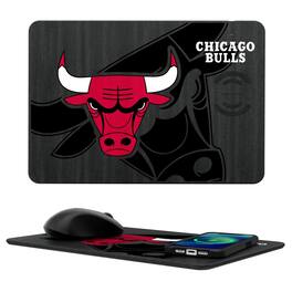 Keyscaper - Chicago Bulls Wireless Charger & Mouse Pad - Multicolor