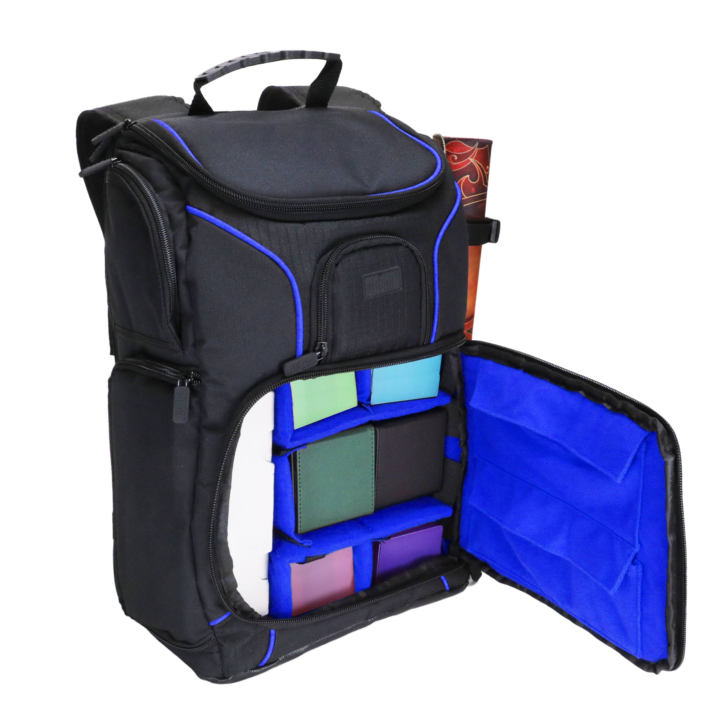 Alt View 7. USA Gear - USA Gear Magic the Gathering Backpack with Customizable Interior (Blue) - Blue.