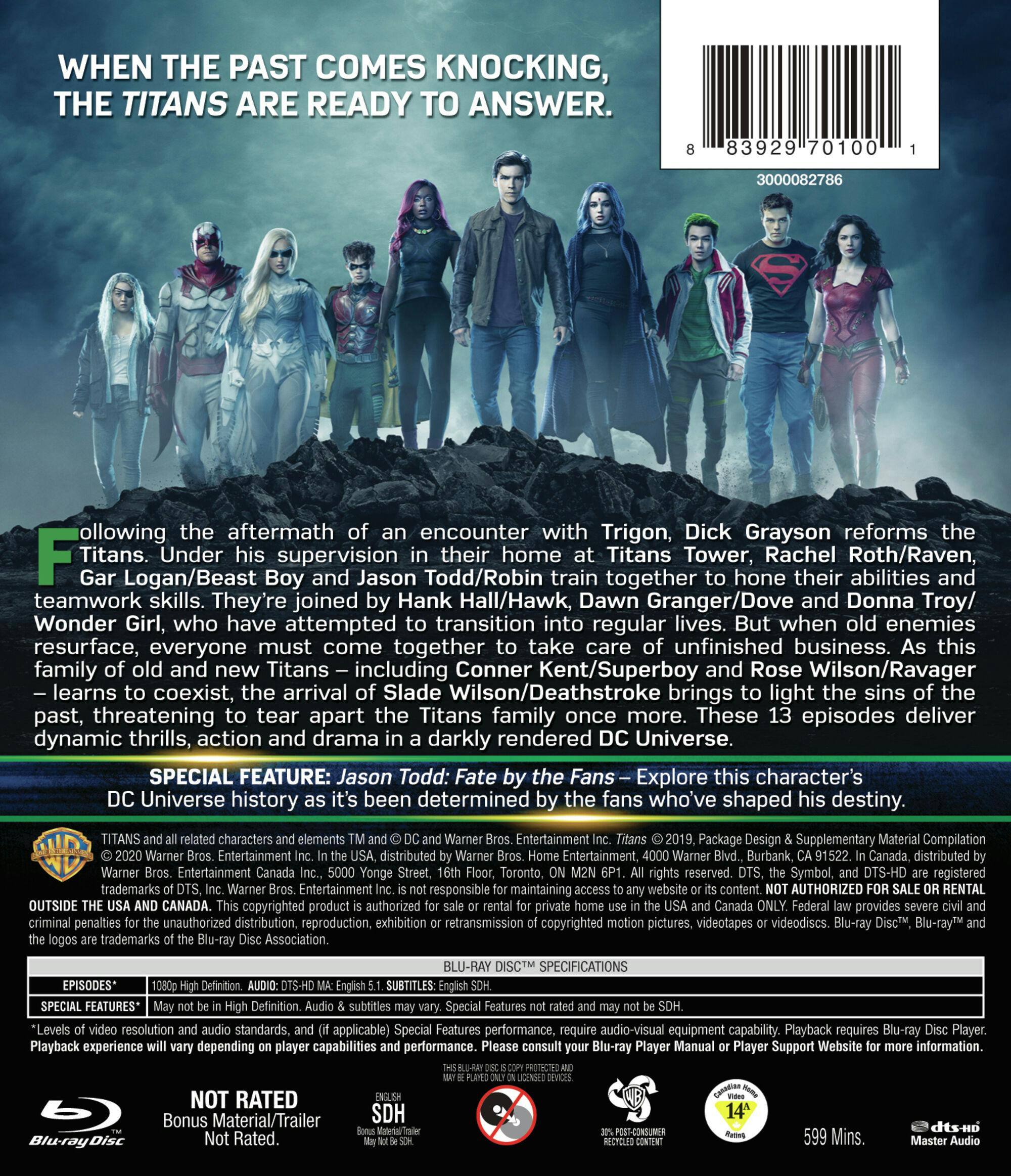 Angle. Titans: The Complete Second Season [Blu-ray].