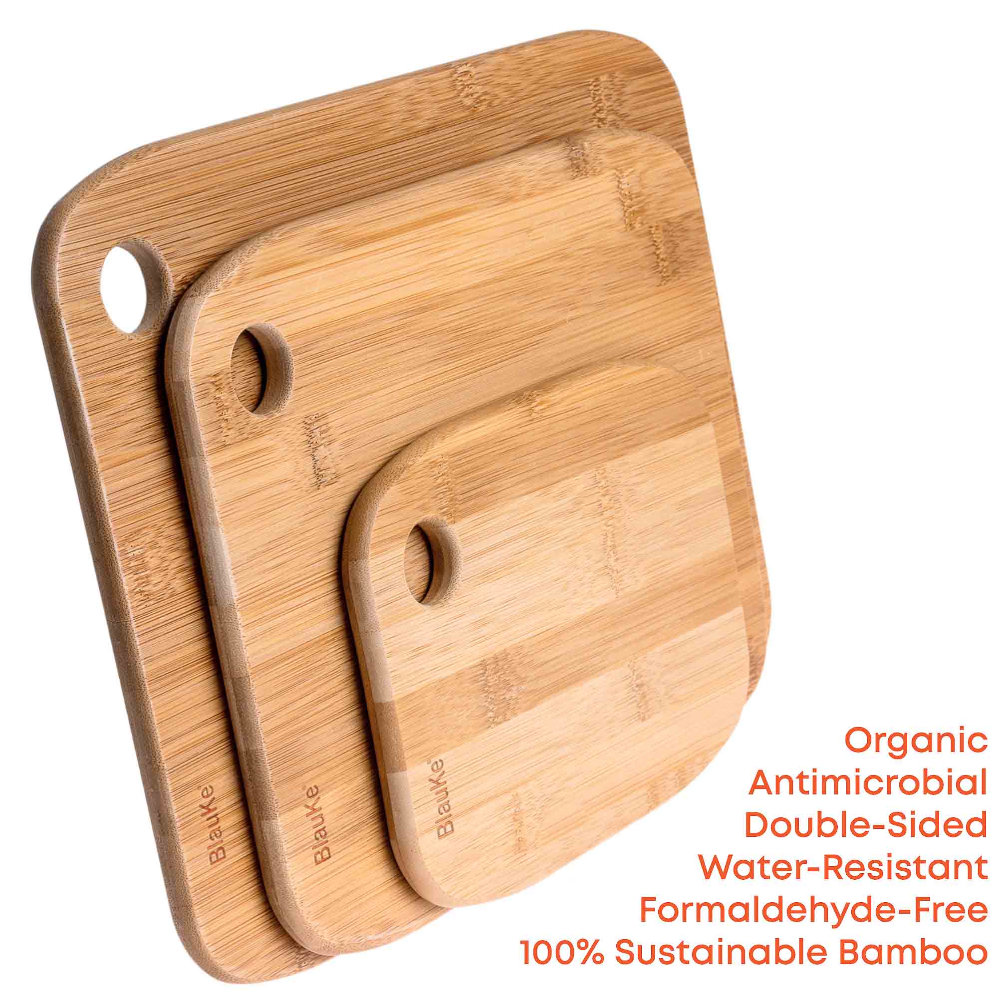 Blauke, Blauke, Blauke, Organic, Antimicrobial, Double-Sided, Water-Resistant, Formaldehyde-Free, 100% Sustainable Bamboo