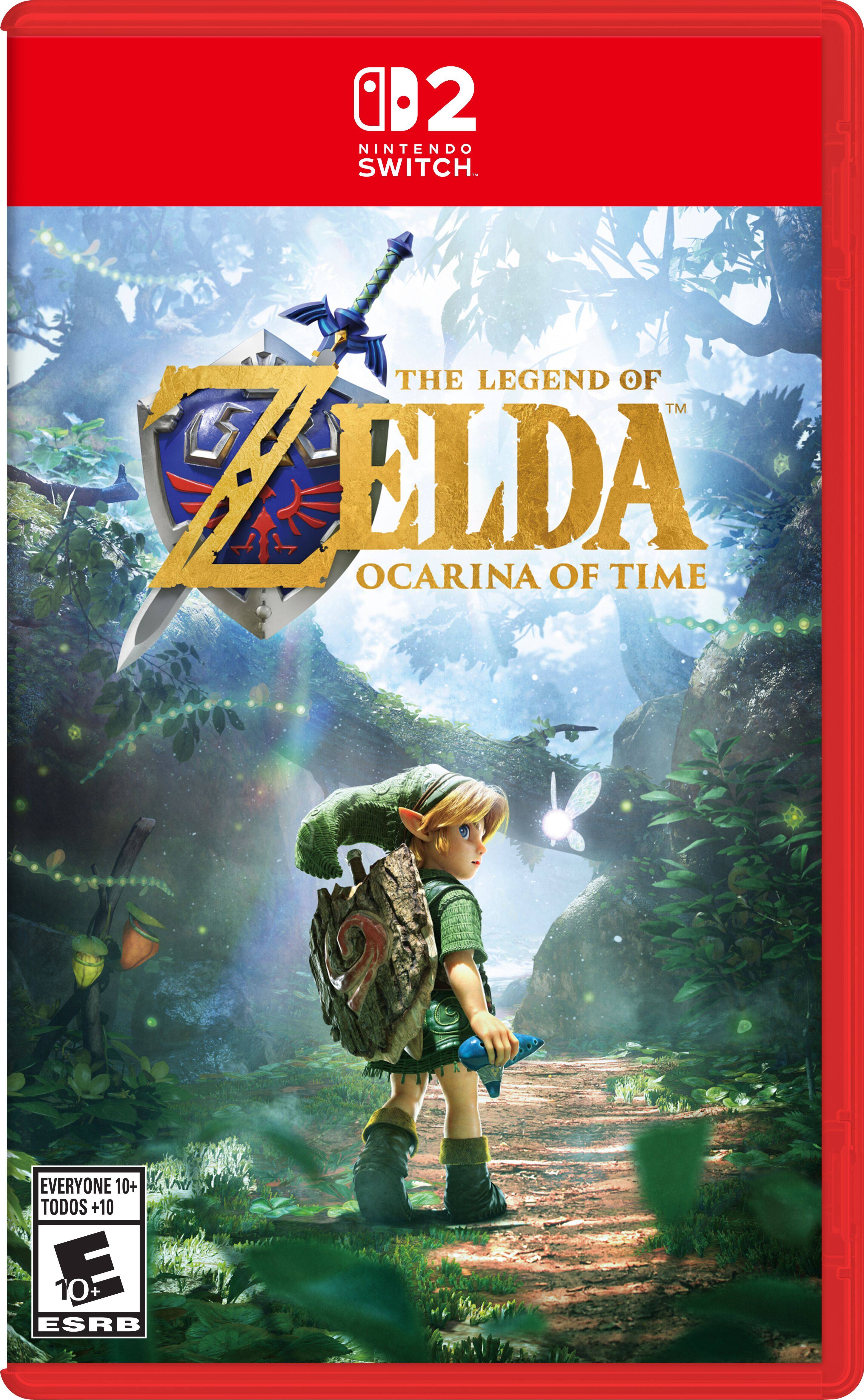 02 NINTENDO SWITCH  
THE LEGEND OF ZELDA OCARINA OF TIME  
EVERYONE 10+ TODOS +10 ESRB