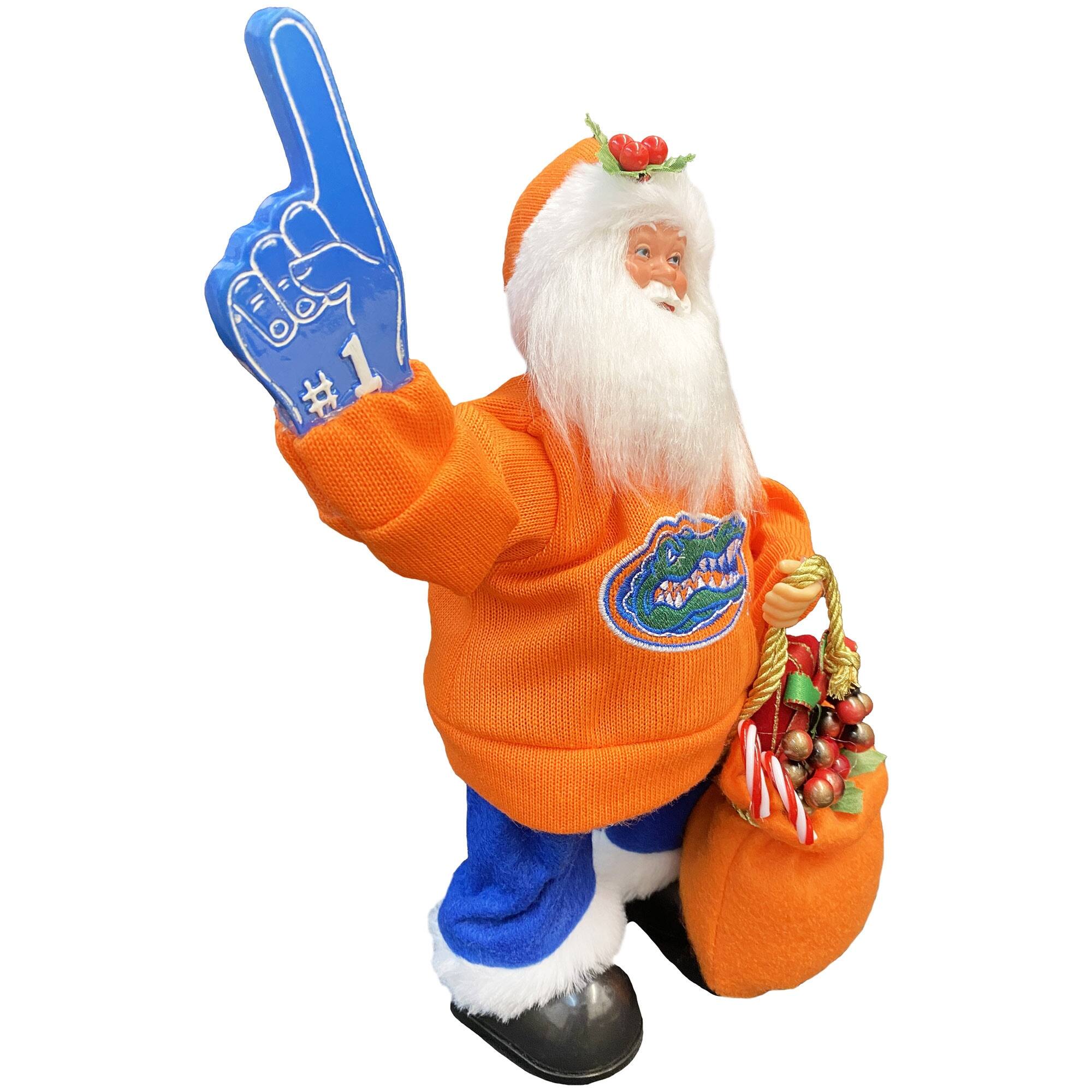Alt View 3. Santa's Workshop - Florida Gators 12" Animated Musical Santa - Blue.