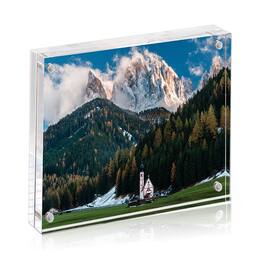 BP4U - 8x10 Inch Tabletop Acrylic Picture Frame, 12+12MM Double Sided Desktop Photo Frame (1-Pack)
