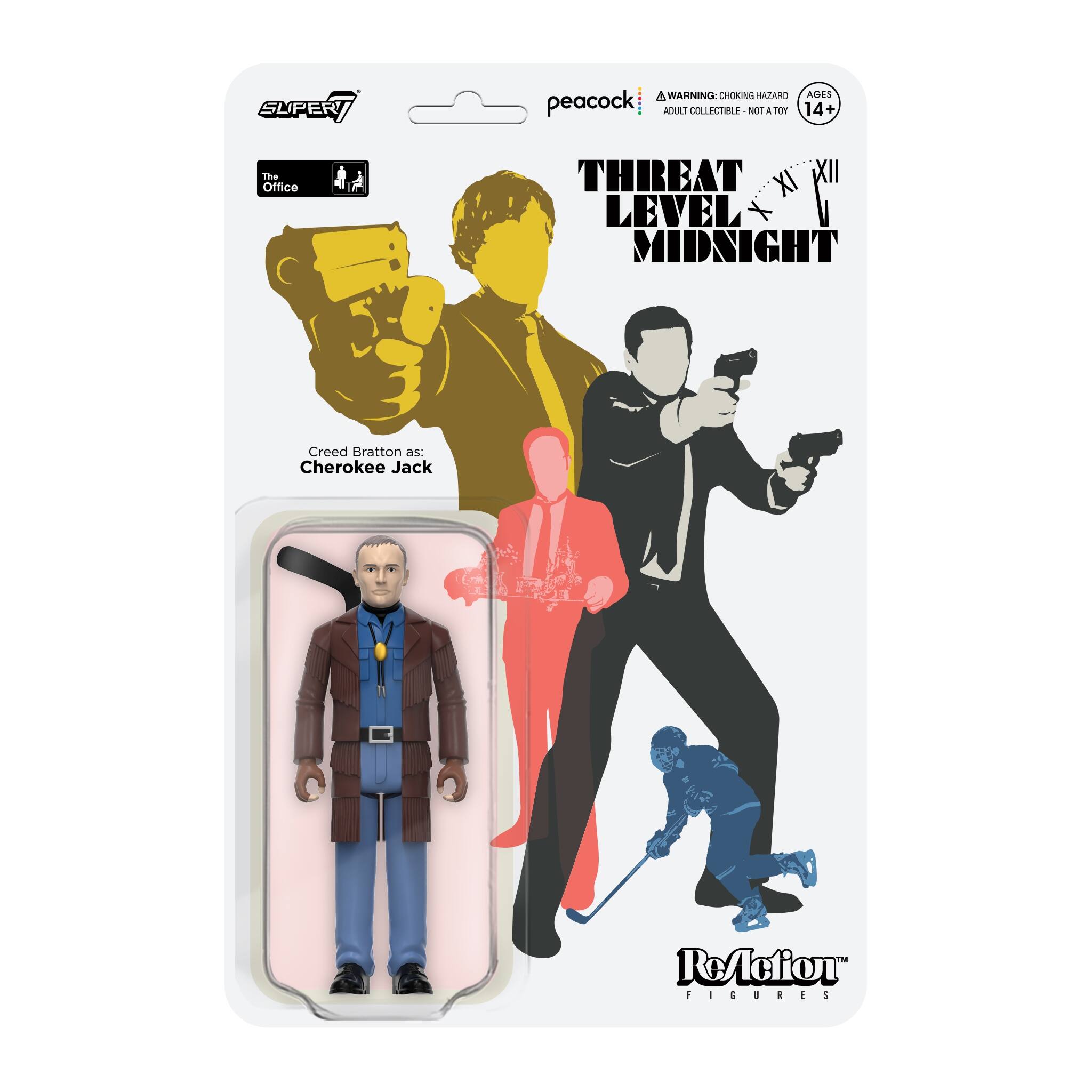 ReAction 3.75 in Plastic The Office Threat Level Midnight - Creed Bratton as Cherokee Jack