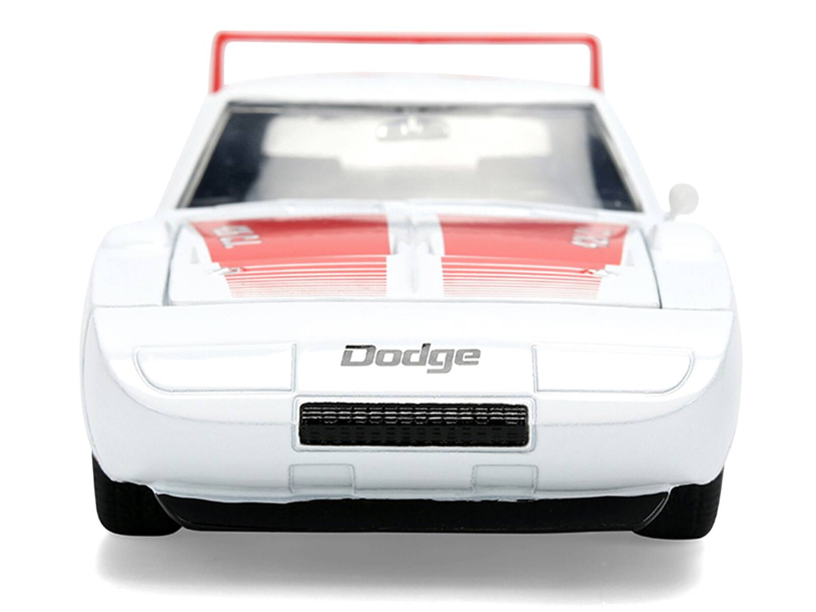 Alt View 5. Jada - 1969 Dodge Charger Daytona #25 White with Red Stripes "Bigtime Muscle" Series 1/24 Diecast Model Car by Jada - Multicolor.