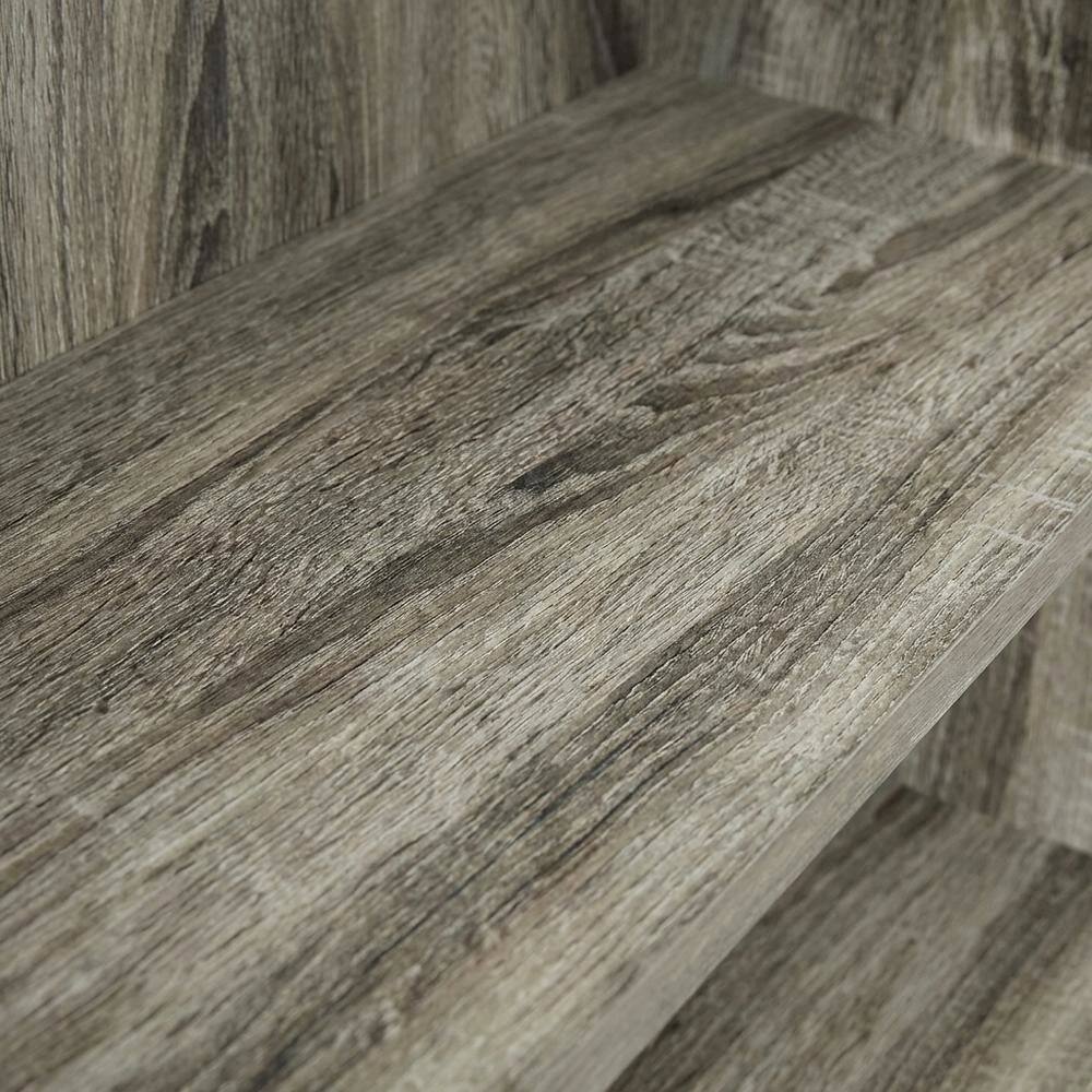 Alt View 1. FurniFact - Engineered Wood Bookcase in Warm Brown Finish for Elegant Home Storage - French Oak.