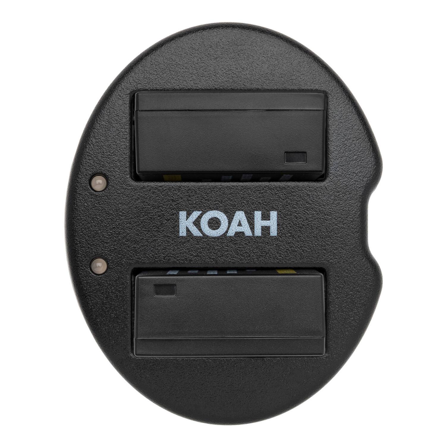 Back. Koah - Koah Pro Fujifilm NP-126S Two-Pack Rechargeable Battery 1400mAh and Dual Charger.