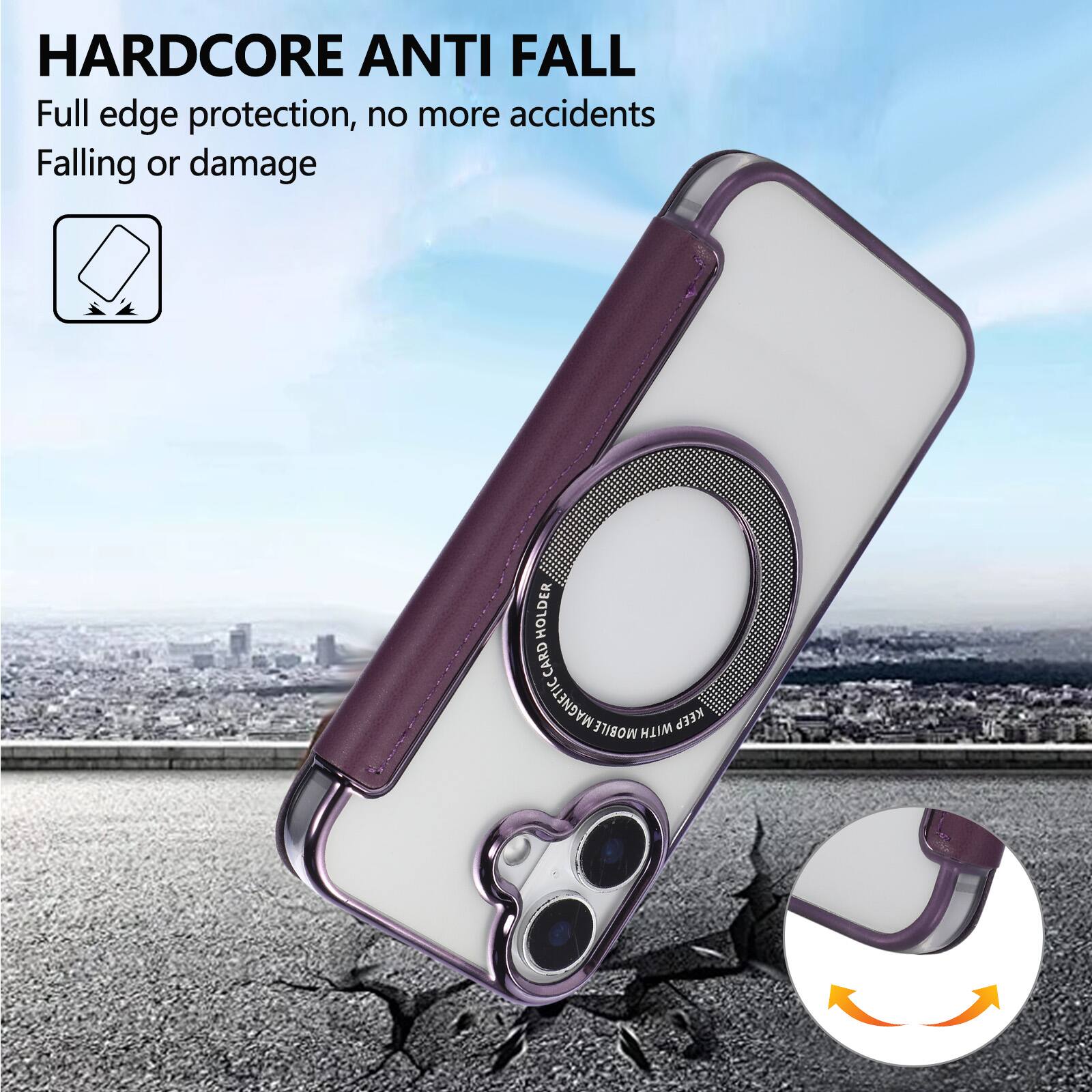 HARDCORE ANTI FALL

Full edge protection, no more accidents
Falling or damage

HOLDER CARD MAGNETIC MOBILE WITH KEEP