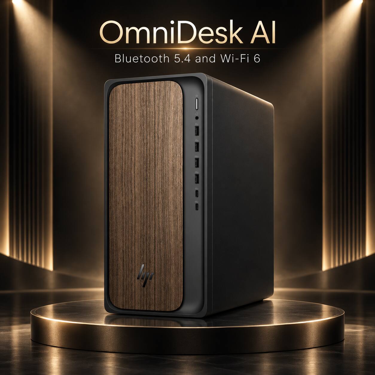 OmniDesk AI  
Bluetooth 5.4 and Wi-Fi 6