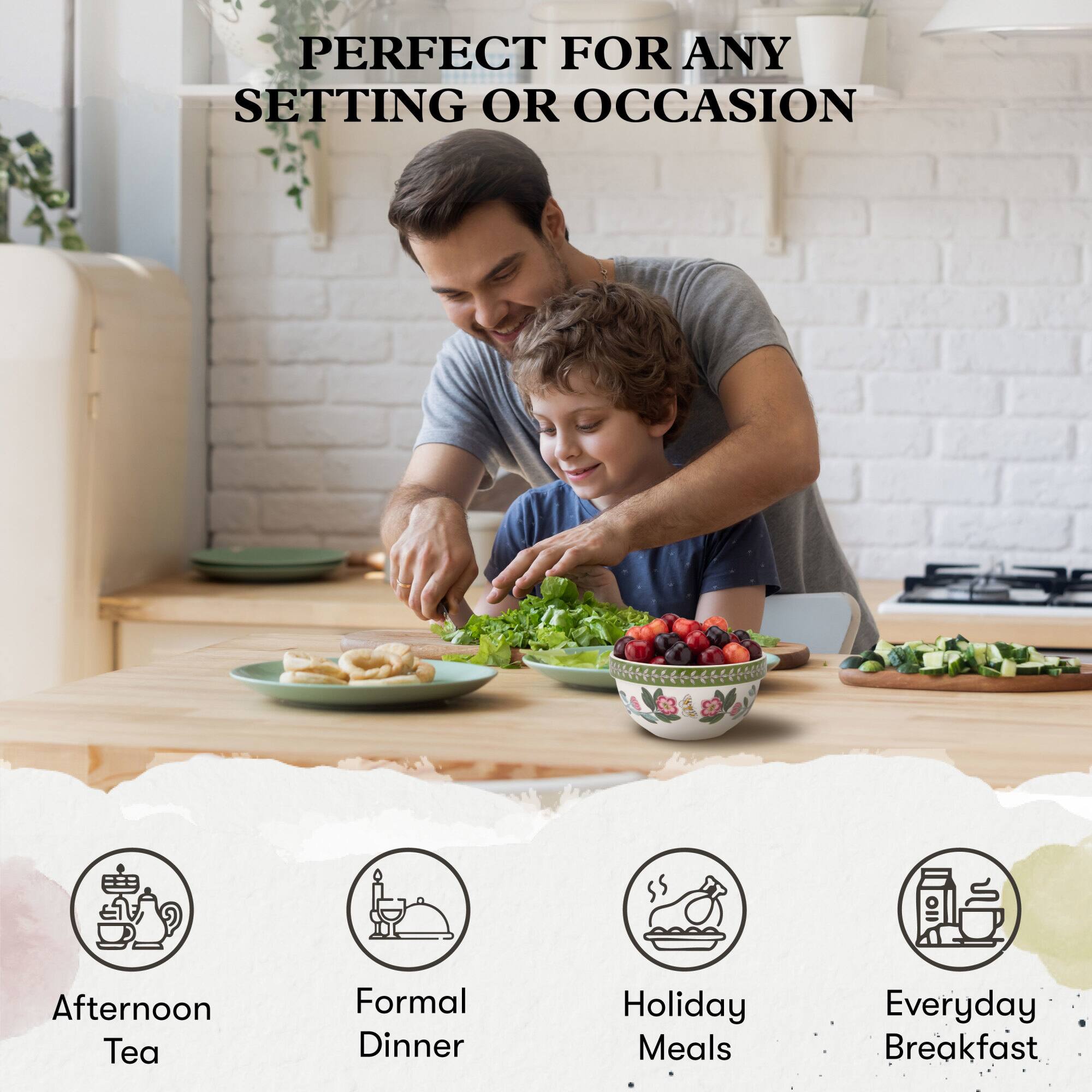 PERFECT FOR ANY SETTING OR OCCASION

- Afternoon Tea
- Formal Dinner
- Holiday Meals
- Everyday Breakfast
