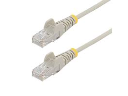 StarTech.com - StarTech 15ft Gray Slim CAT6 Ethernet Cable, 100W PoE, UTP, LSZH, Fluke Tested