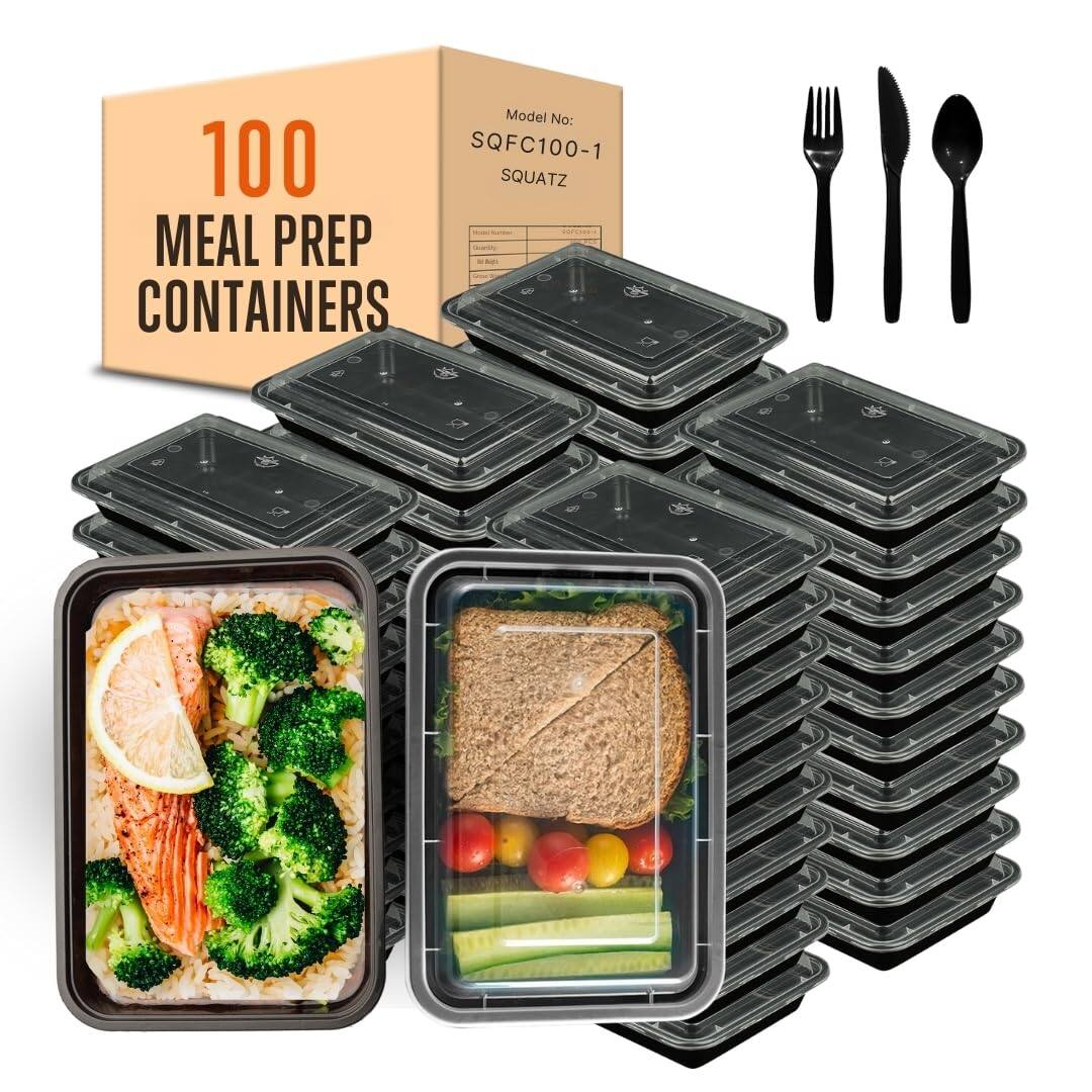 Model No: 100 SQFC100-1  
SQUATZ MEAL PREP CONTAINERS  

100 MEAL PREP CONTAINERS