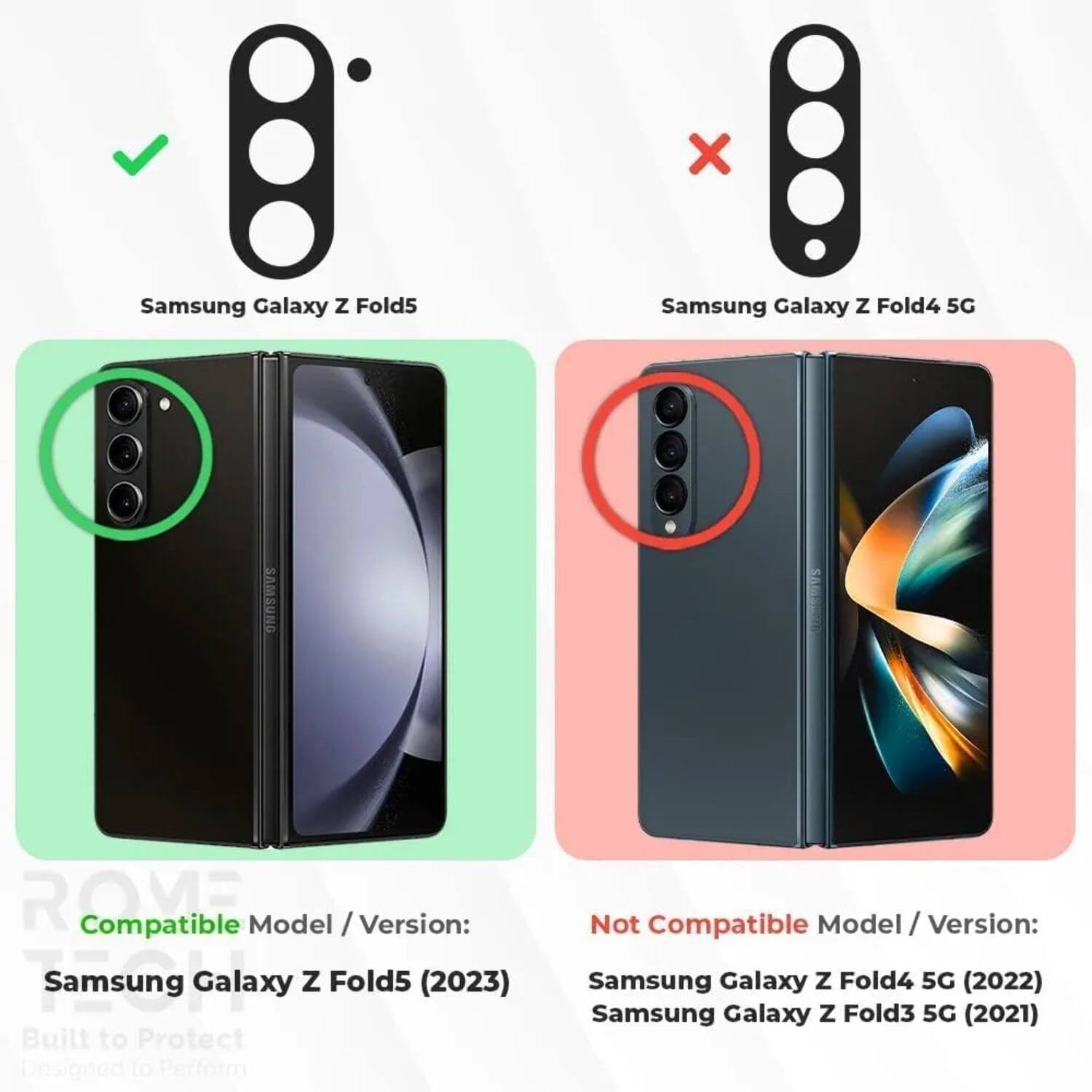 Samsung Galaxy Z Fold5  
Samsung Galaxy Z Fold4 5G  

Compatible Model / Version:  
Samsung Galaxy Z Fold5 (2023)  

Not Compatible Model / Version:  
Samsung Galaxy Z Fold4 5G (2022)  
Samsung Galaxy Z Fold3 5G (2021)