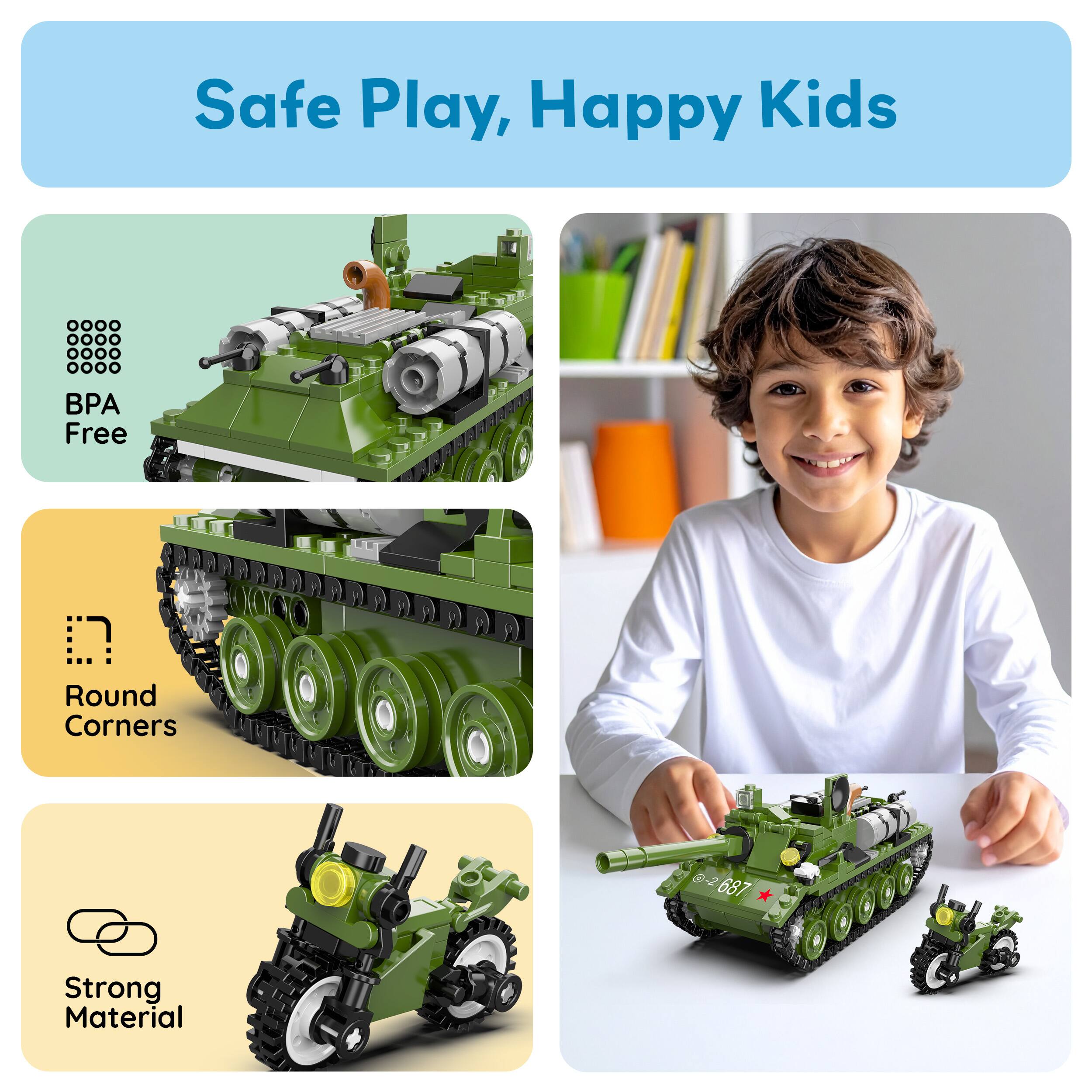 Safe Play, Happy Kids

- BPA Free
- Round Corners
- Strong Material