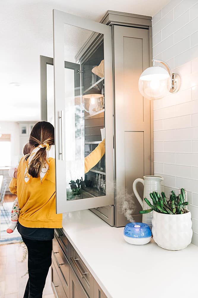 Alt View 11. CRANE - 0.2 Gal. Personal Ultrasonic Cool Mist Humidifier - Blue/White.