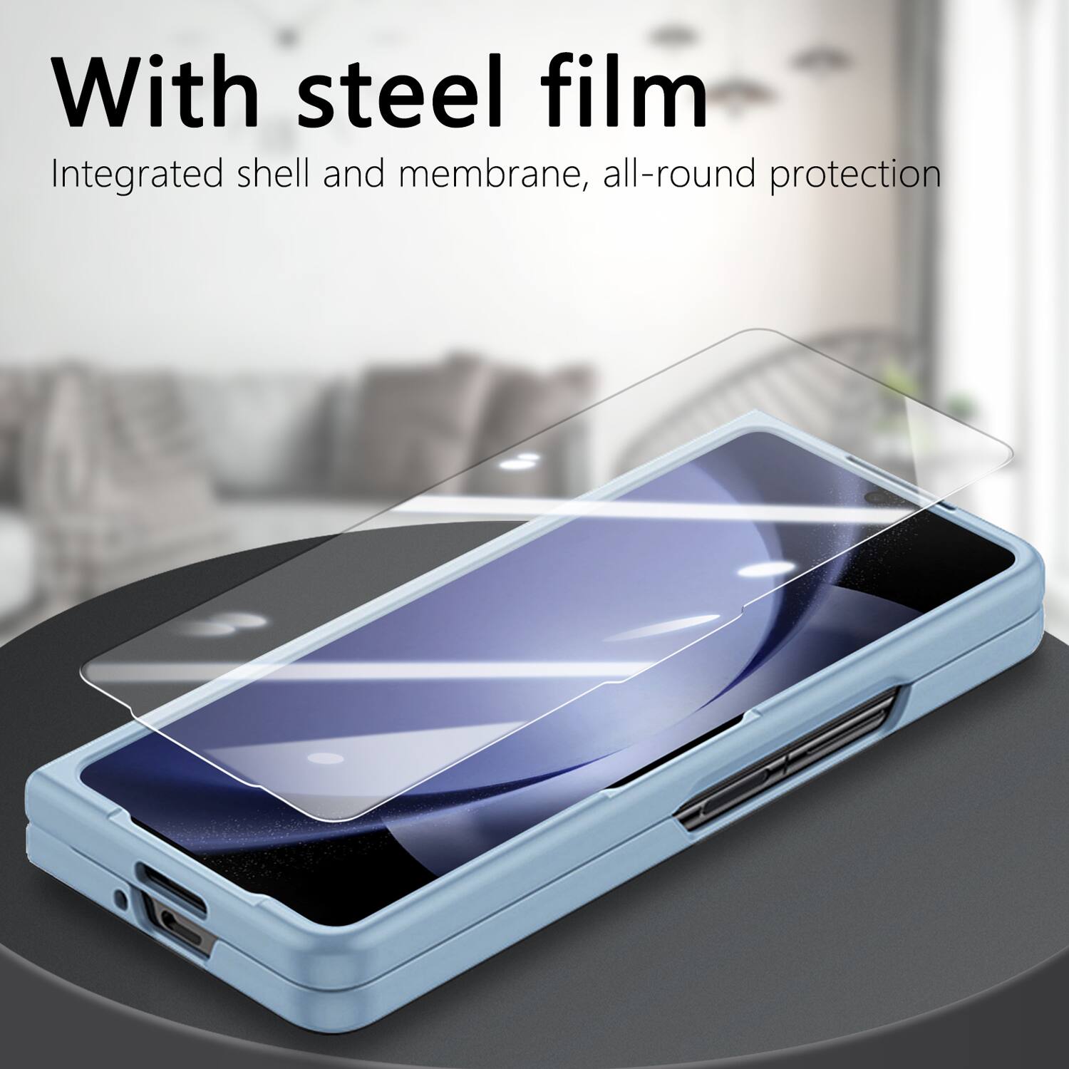 With steel film  
Integrated shell and membrane, all-round protection