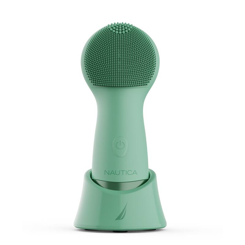 Nautica - Sonic PC130 Facial Cleansing Brush Made with Soft Silicone, Waterproof, Rechargeable Vibrating Face Scrub Brush - Pond