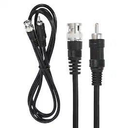 Unique Bargains - BNC Male to RCA Male Coaxial Cable 6FT 75-Ohm Camera Cable Cord for DVR CCTV Security System Monitor Video - Black