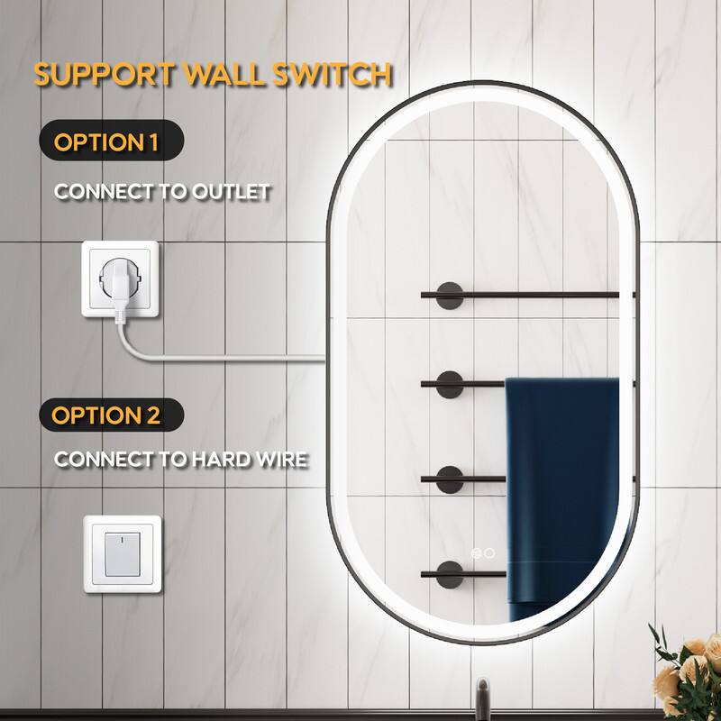 SUPPORT WALL SWITCH  
OPTION 1  
CONNECT TO OUTLET  
OPTION 2  
CONNECT TO HARD WIRE
