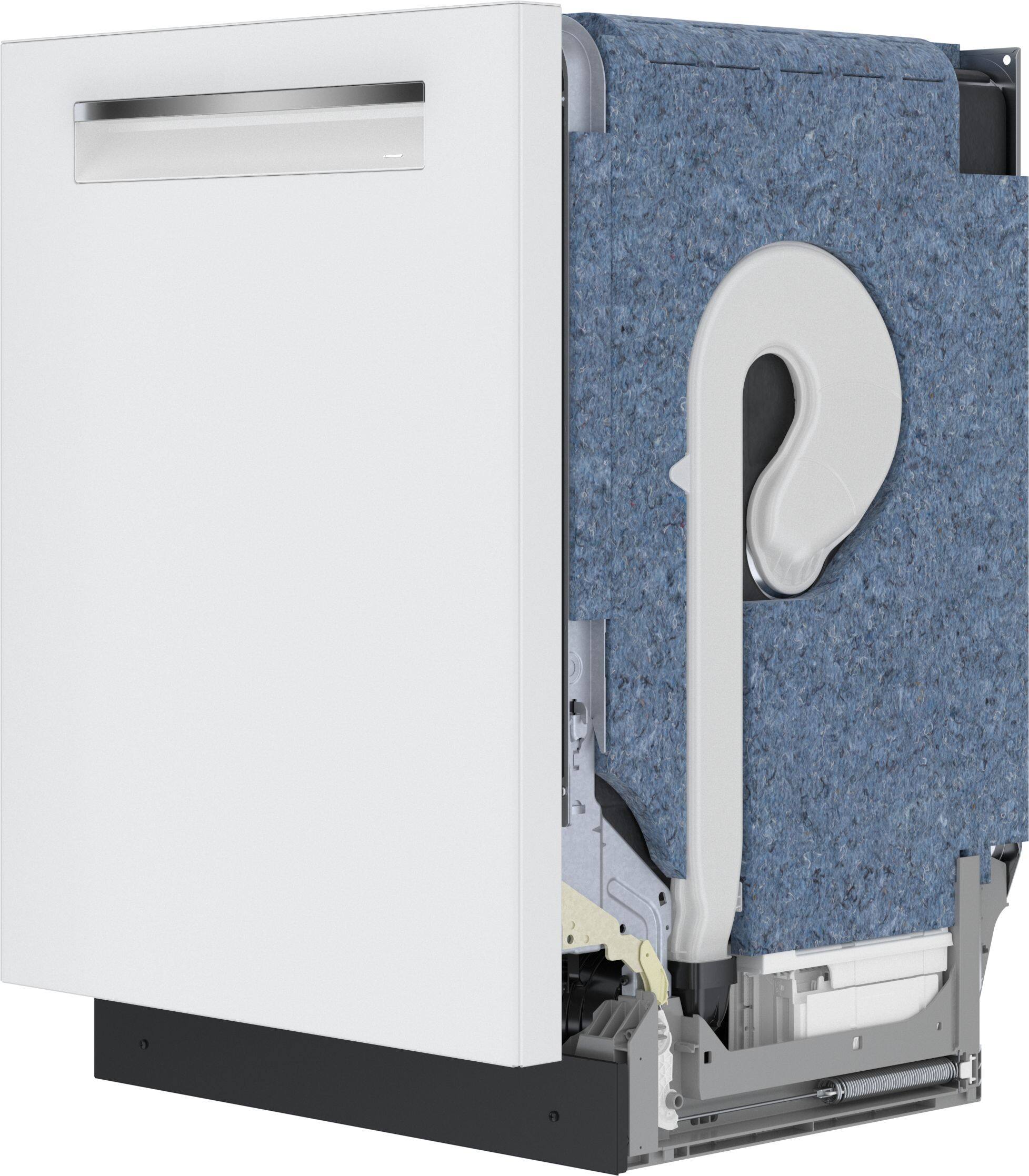 Alt View 18. Bosch - 800 Series 24" Top Control Smart Built-In Stainless Steel Tub Dishwasher with 3rd Rack, 42 dBA - White.