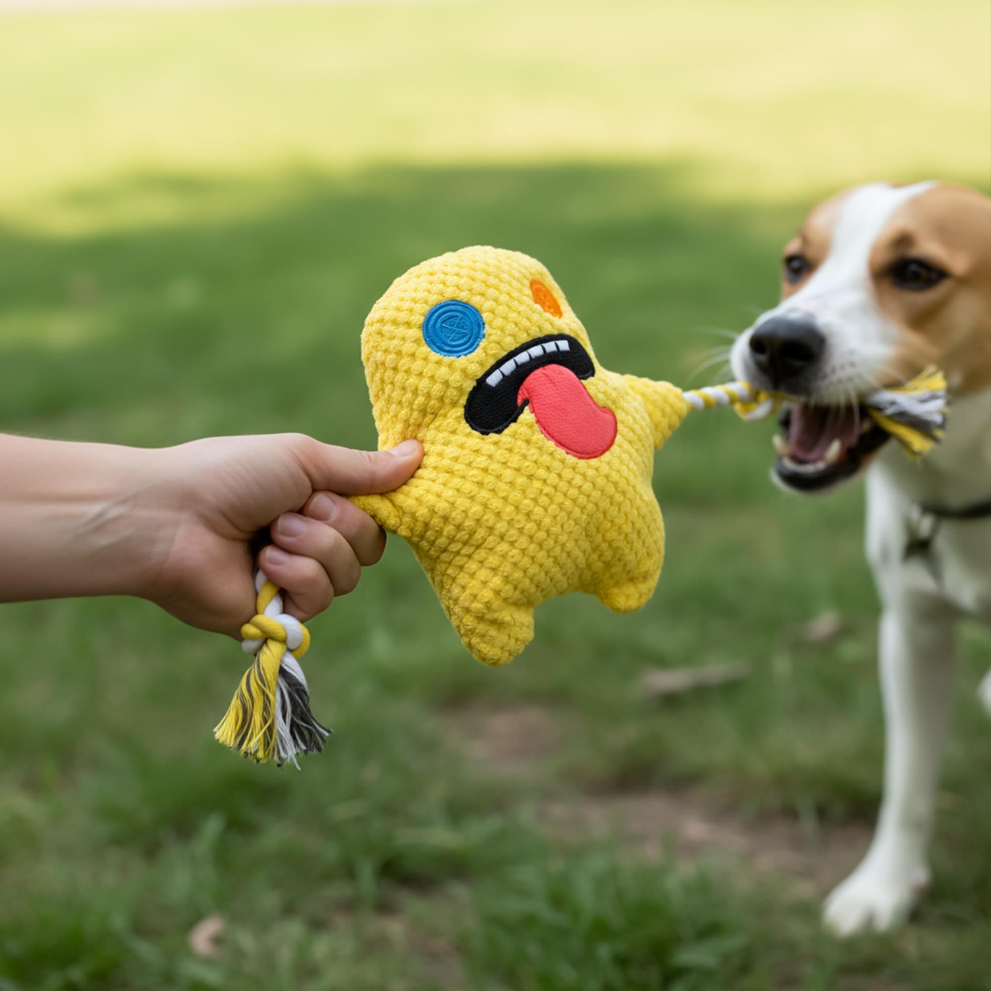 Alt View 3. ZURU - Fuggler 8-Inch Rope Dog Toy | One Random Color and Character - Multi-Colored.