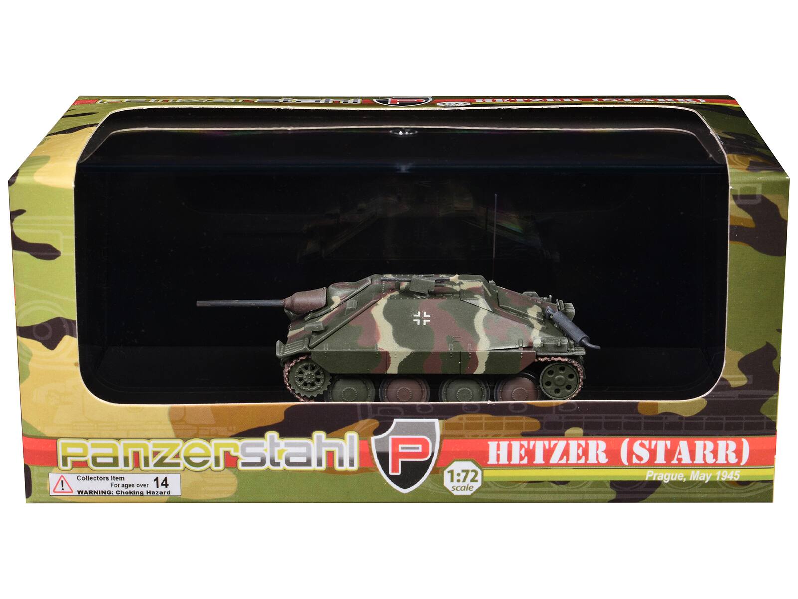 E oge Panzerstahl P HETZER (STARR) Collectors item 1:72 Prague, May 1945! For ages over 14 scale WARNING: Choking Hazard