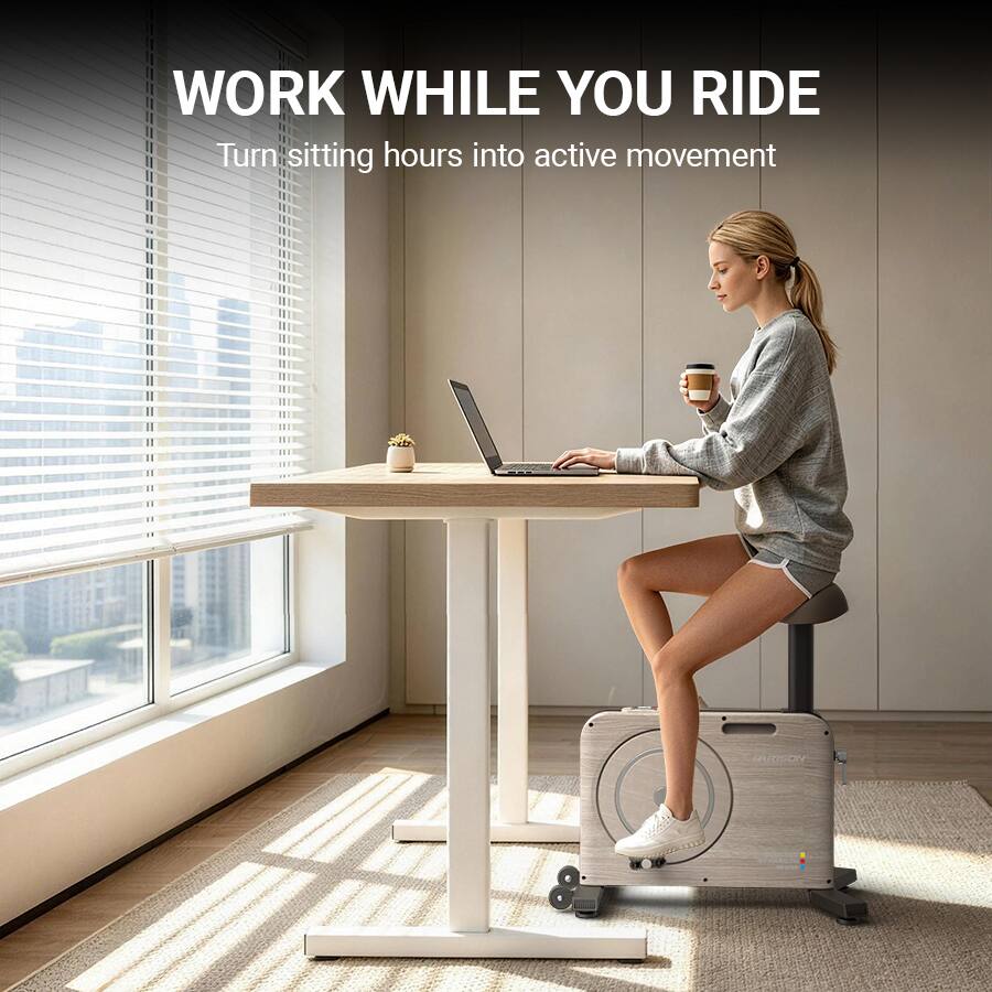 WORK WHILE YOU RIDE  
Turn sitting hours into active movement